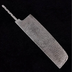 Couteau de Chef Personnalisé Fait Main Burraq, Lame en Acier Damas de 4-5,9 pouces, Épaisseur 3,0 mm, Étui en Cuir Moderne - Product Image 4