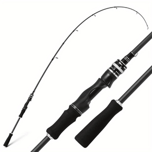 Canna da Spinning Multiuso in Fibra di Carbonio con Anelli Guida e Manico Ergonomico in EVA per la Pesca in Acqua Salata - Ideale per Spigola - Product Image 1