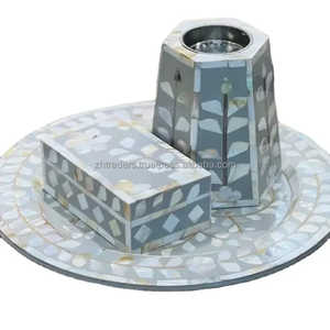 Juego de quemador de incienso Pearl Glow de lujo con incrustaciones de madreperla Mubkhar titular perfecto árabe Ramadán Eid y regalo festivo - Product Image 1