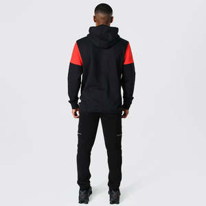 Sudadera con capucha para hombre de talla grande, de algodón y poliéster, gruesa, al por mayor, precio de oferta, con paneles de dos tonos. - Product Image 5