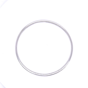 Bracelet jonc classique en alliage d'argent tibétain plaqué or 14 carats avec jade, unisexe, bijou de mode pour soirée, design simple, certifié IGI - Product Image 1