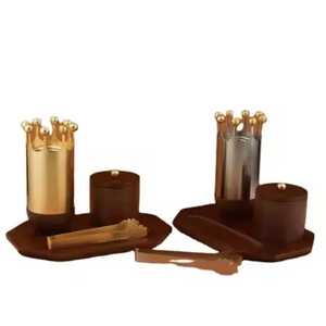 Ensemble brûleur d'encens en bronze au design haut de gamme avec diffuseur d'aromathérapie à couronne pour la décoration intérieure, utilisable toute l'année - Product Image 1