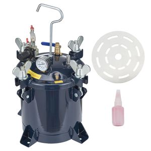 Serbatoio a Pressione in Acciaio da 10L/2.5gal per Vernice Spray, Nuovo, Pressione Massima 70PSI, per Riparazione di Perdite su Rack Metallici e Industria dei Sigillanti - Product Image 1