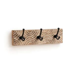 Porte-manteau mural en bois vert tendance, décoratif, organisateur de vêtements, élégant, durable, pratique, fonctionnel, unique - Product Image 3