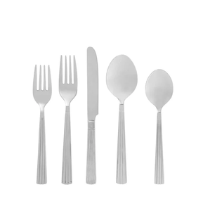 Cuillère en acier inoxydable de haute qualité, finition miroir, manche long, design minimaliste, couteau à beurre, cuillère, fourchette - Product Image 2