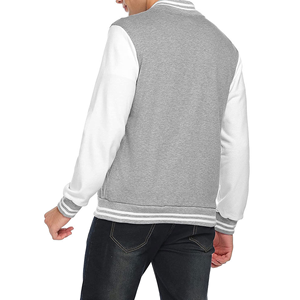 Chaqueta Varsity de Béisbol Vintage con Mangas de Cuero para Hombre, Chaquetas Varsity Transpirables, Bordado Chenille Personalizado OEM - Product Image 3