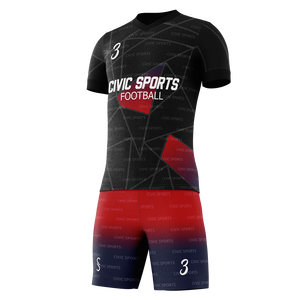 Uniforme de Fútbol Personalizado para Clubes, Transpirable, de Secado Rápido, Cómodo, Unisex, para Adultos, Diseño de Color Personalizado, 100% Poliéster - Product Image 5