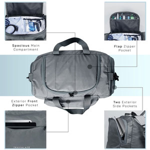 Bolsa de Gimnasio Ligera Personalizada con Bolsillo para Zapatos, Bolsa Deportiva con Asa para el Hombro, Equipaje de Viaje al Aire Libre, Logotipo Personalizado - Product Image 6