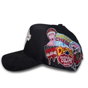 Casquette de sport brodée de haute qualité pour garçons, style 5 panneaux, avec doublure en satin et maille, motif '31 Hats Cristal Backpack' et 'Letter El Mago' - Product Image 2