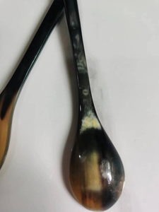 Best Selling <b>Small</b> Buffalo Horn Eco-Friendly <b>Mirror</b> Flatware Set for Home Kitchen Serving Salad Coffee Tea Manufactured India - Product Image 2