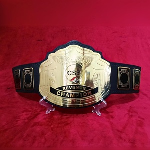 Ceinture de champion personnalisée avec logo personnalisé, ceinture de vainqueur, trophée sportif en métal doré, cuir original - Product Image 3
