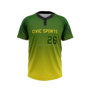 Maillots de sport personnalisés unisexes pour adultes, baseball, softball, haute qualité, nouveaux, unis, sublimation, respirants, pas chers - Product Image 6