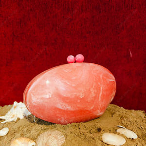 Bolso de Mano de Resina Ovalado Color Durazno Naranja de Lujo, Bolso Rígido de Diseñador para Fiestas, Bodas y Eventos Nocturnos para Mujer - Product Image 2