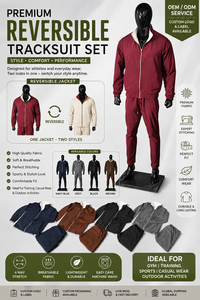 Costume deux pièces personnalisé pour homme, respirant, réversible, en velours côtelé uni, décontracté, léger, coupe classique, manches longues, short et veste - Product Image 5