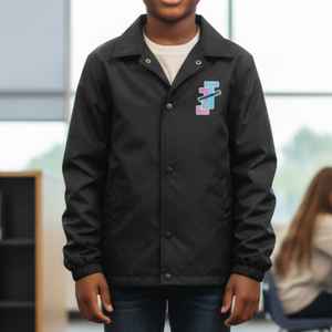 Chaqueta Cortavientos Informal para Niños, Marca Jack Jill Youth Line, Color Personalizado, Botones a Presión, Grosor Estándar, Transpirable, de Secado Rápido, de Lona - Product Image 6