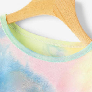 Camiseta Casual de Corduroy con Estampado Tie-Dye 3D, 100% Algodón, Impresión Personalizada, Estilo Urbano Ecológico - Product Image 4