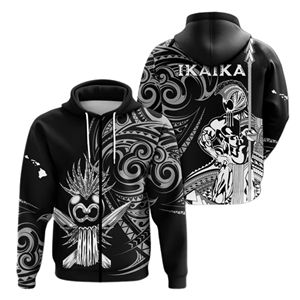 Sweat à capuche polynésien personnalisé avec design sublimé sur toute la surface, motif personnalisé, sweat à capuche sportif hawaïen, sweat à capuche insulaire du Pacifique - Product Image 4