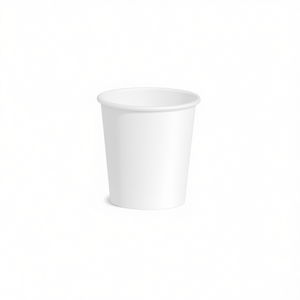 Vaso de Papel Biodegradable Blanco de Pared Simple de 200cc para Bebidas Calientes VASO CARTON BLANCO - Product Image 2