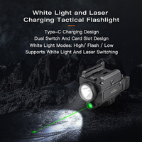 Lampe torche tactique OCSHARK GL18 NEW, poids léger, laser vert 5mW, haute luminosité, laser vert de haute qualité, lampe tactique.