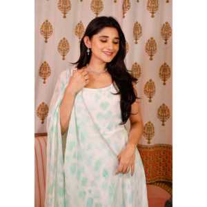 Vestido de Chifón Estilo Bohemio con Estampado Tie Dye Blanco Daisy, Talla XS - Product Image 4