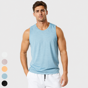 Mens Muscle Tank Top Lightweight Breathable Comfortable Quick Dry Sleeveless Fitness Training Gym Sports <b>Athletic</b> Apparel - Product Image 5