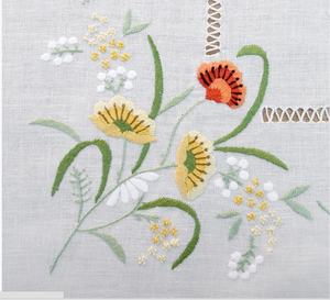 Mantel personalizado con diseño de flores bordadas, cubierta de algodón de alta calidad para el hogar, restaurante y Hotel, venta al por mayor - Product Image 3