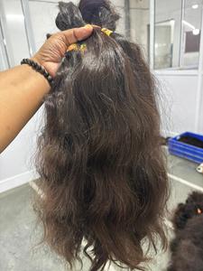 Lots de cheveux humains lisses et soyeux, qualité Remy, fournisseur en gros, cuticules alignées, flux naturel, cheveux en vrac, tous cuticules alignées - Product Image 4