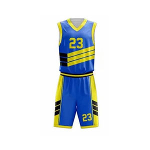 Uniforme de Baloncesto Personalizado Hecho en Pakistán 2026, 100% Poliéster, Transpirable, Tallas Grandes, Uniforme de Baloncesto Económico - Product Image 2
