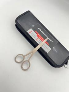 Nude Beige Color Eyebrow Eyelash <b>Extension</b> Used Trimming Scissors J2 Japanese Stainless Steel with Custom Logo Manicure Scissors - Product Image 6