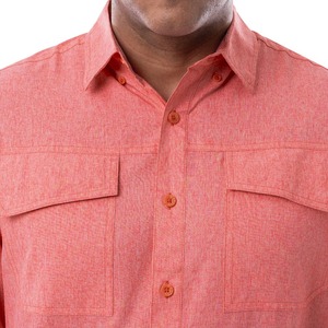 Camisas de Trabajo de Secado Rápido para Hombre, Manga Larga, Camisas Cargo de Entrenamiento con Bolsillos, Tela Personalizada, Camisas Casuales - Product Image 4