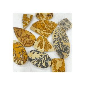 Vente en gros de pierres précieuses en vrac de qualité supérieure, pierres de dendrite allemandes naturelles, cabochons pour la fabrication de bijoux pour femmes - Product Image 2
