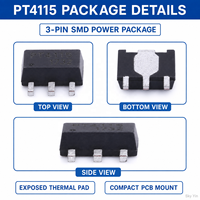 Circuit intégré de pilote LED à courant constant abaisseur PT4115 30V 1.2A avec gradation PWM pour éclairage haute luminosité, composant électronique