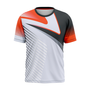 Camiseta Deportiva Personalizada con Sublimación Azul y Negra para Adultos, Unisex, Transpirable, 100% Poliéster, Uniforme con Rayas Diagonales - Product Image 1