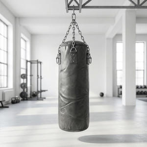 Sac de boxe autoportant en cuir PU avec base remplissable d'eau pour le fitness - Product Image 3