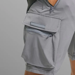 Shorts cargo pour hommes de style décontracté de haute qualité avec poches, prix bas, légers, pour un usage quotidien, fabriqués au Pakistan - Product Image 4