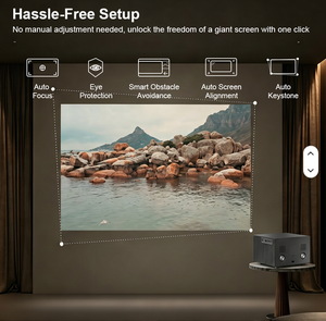 โปรเจคเตอร์ Native True 4K 3840x2160 3000ANSI ความสว่างสูงพิเศษ FLED สมาร์ทโฟกัสอัตโนมัติ Keystone ลดเสียงรบกวน รับประกัน 2 ปี โฮมเธียเตอร์ ซีนีม่า - Product Image 3