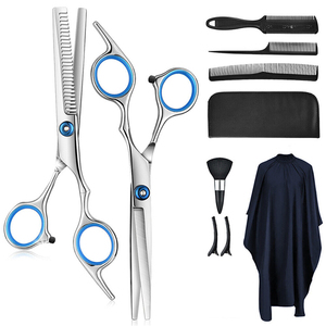 Juego de tijeras de barbero de acero inoxidable japonés MARI INSTRUMENTS para uso profesional, kit completo de barbero, afiladas y duraderas - Product Image 1