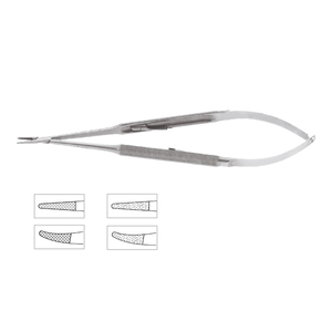 Micro-ciseaux CASTROVIEJO à poignée ronde, pointes aiguisées, longueur totale 4-1/2 pouces (11,4 cm), instrument chirurgical ZETOMEDPRO - Product Image 2