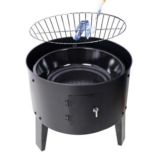 Griglia BBQ a Carbone da 16 Pollici per Campeggio e Giardino - Barbecue Portatile a Legna per Cucina all'Aperto, Colore Nero - Product Image 5