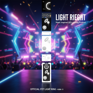 OFFICIAL ITZY LIGHT RING Music Inspired <b>LED</b> Lighting Product - Product Image 3