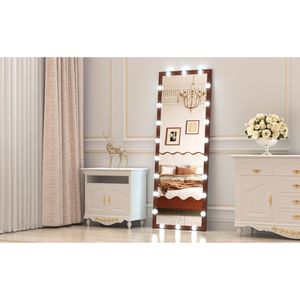 Specchio da terra a figura intera a LED per Hollywood, con 3 modalità di colore, illuminato a parete, 3000K bianco caldo 4000K - Product Image 5