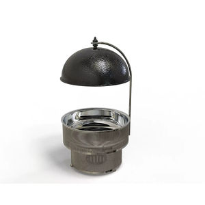 Compre un calentador de comida (chafing dish) de acero inoxidable, estilo moderno, hecho a mano, para servir alimentos. - Product Image 5