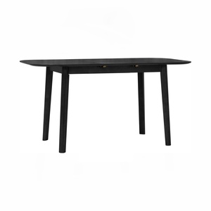 Mid Century Modern Rectangular Extendable Black Finish <b>Dining</b> <b>Table</b> for 4-6 Seater for Home or Hotel Furniture - Product Image 1
