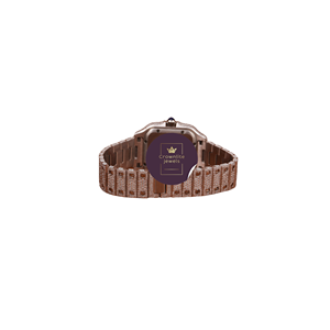 Nuevo Reloj de Pulsera Clásico de Lujo con Moissanita de Corte Redondo Completo, Movimiento de Cuarzo en Oro Blanco, Regalo para Hombre - Product Image 4