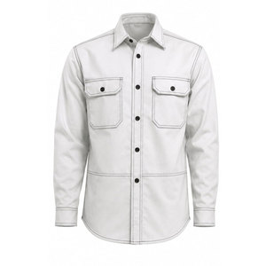 CAT2 Safety Flame Retardant FRC Woven Men's <b>Welding</b> <b>Shirt</b> 7.5OZ NFPA2112 Pearl Button Cuffs FR <b>Shirt</b> - Product Image 2