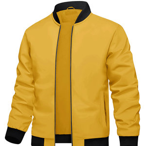 Bomber Jacket For Men's High Quality Outdoor Wear New jacket for men Crew Neck Breathable Long Sleeves Bomber Jacket Relaxed Fit - Product Image 3