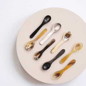 Premium Quality Handmade Modern Luxury Horn Spoons Set Eco-Friendly Kitchen Cutlery From India for Home/Hotel Use - Product Image 6