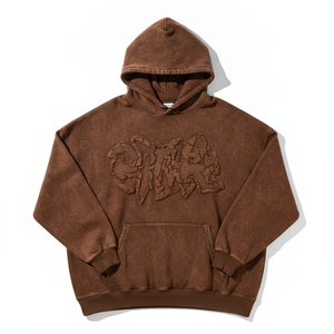 Custom Gym Streetwear Oversized Acid Wash <b>Hoodie</b> Heavyweight <b>500</b> <b>GSM</b> French Terry Vintage Distressed Cotton Pullover <b>Hoodie</b> - Product Image 4
