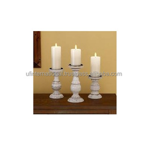 Bougeoir en bois de haute qualité et produit fait main poli naturel meilleure vaisselle polie décorative vente chaude - Product Image 1