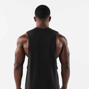 Camiseta sin Mangas de Algodón 100% Transpirable HSI con Cuello Redondo para Hombre, Estilo Formal, Tejido de 120g, Color Liso, Personalizable ODM - Product Image 4